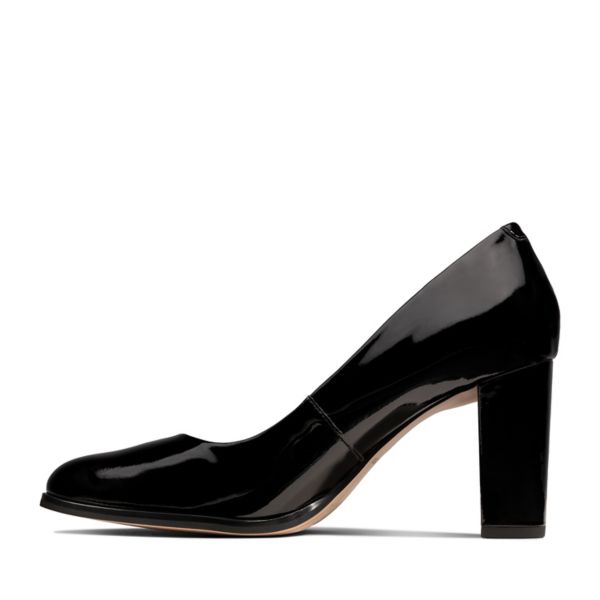 Clarks Womens Kaylin Cara Heels Black | CA-6385019